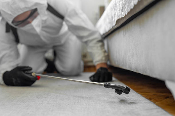 Professional Mosquito Control technician working in Gustine, CA
